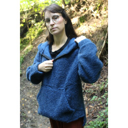 Bluza z wełny merynosa z kapturem uniseks