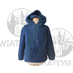 Bluza z wełny merynosa z kapturem uniseks