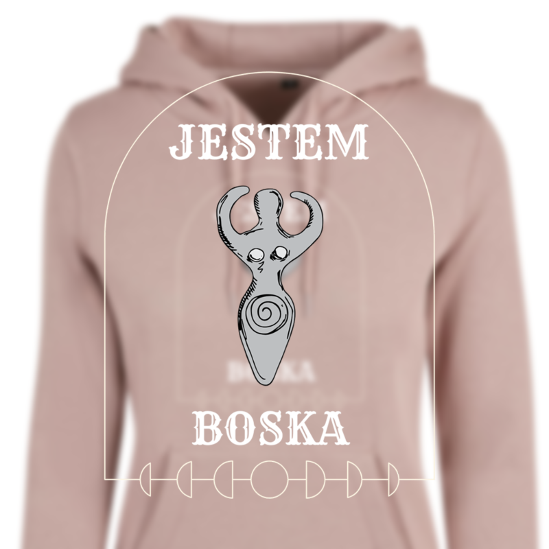 Bluza z kapturem JESTEM BOSKA