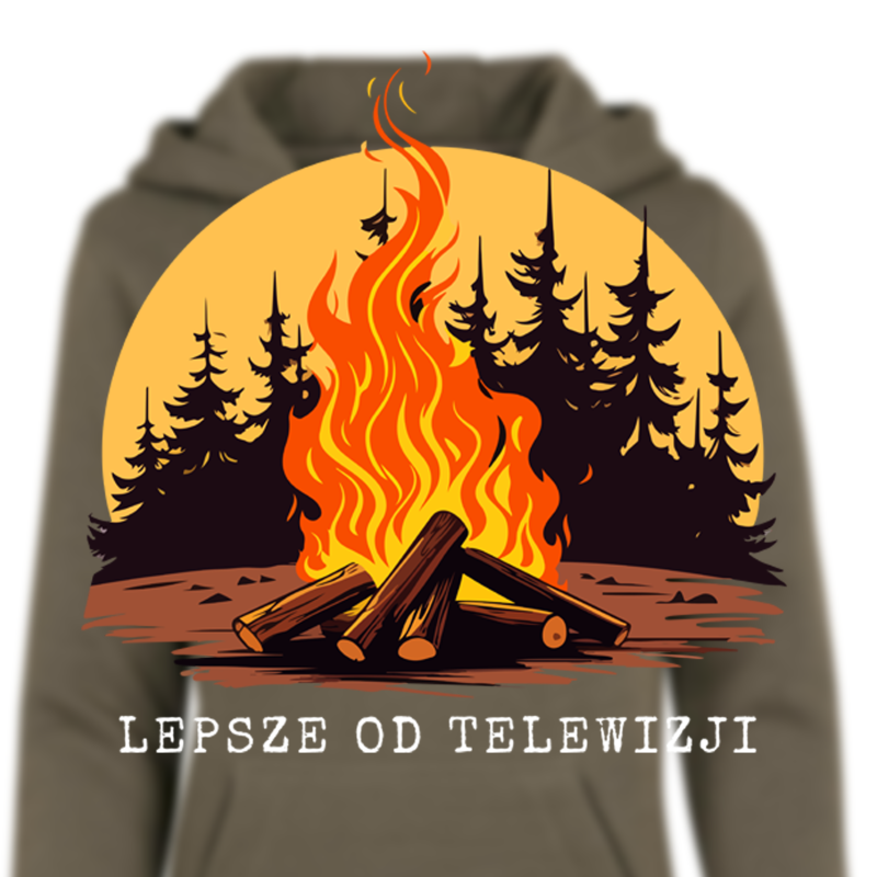 Bluza z kapturem LEPSZE OD TELEWIZJI