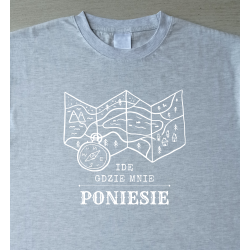 Koszulka damska "Idę gdzie mnie poniesie"