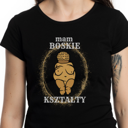Koszulka damska "Mam boskie kształty" z Wenus z Willendorfu