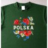 Koszulka damska Polska z kwiatami polnymi