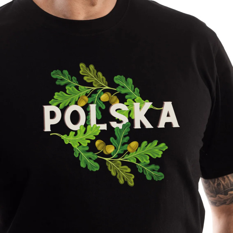 Koszulka "POLSKA" liście dębu