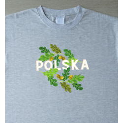 Koszulka "POLSKA" liście dębu
