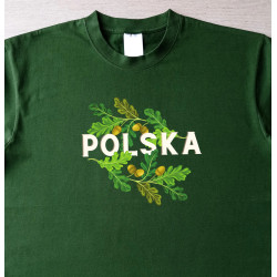 Koszulka "POLSKA" liście dębu