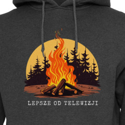 Bluza z kapturem "Lepsze od telewizji" prezent dla survivalowca