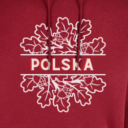 Bluza z kapturem "POLSKA" dąb