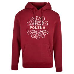 Bluza z kapturem "POLSKA" dąb