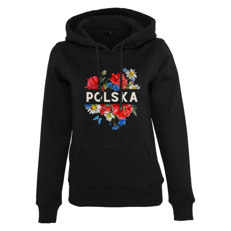 Bluza z kapturem "Polska" polne kwiaty