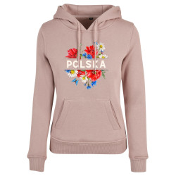 Bluza z kapturem "Polska" polne kwiaty