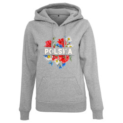 Bluza z kapturem "Polska" polne kwiaty