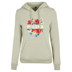 Bluza z kapturem "Polska" polne kwiaty