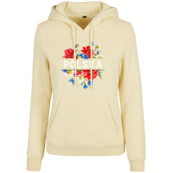 Bluza z kapturem "Polska" polne kwiaty
