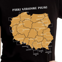 Koszulka damska Parki Narodowe Polski z zestawem naprasowanek