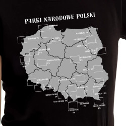 Koszulka damska Parki Narodowe Polski z zestawem naprasowanek