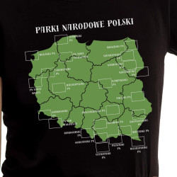Koszulka damska Parki Narodowe Polski z zestawem naprasowanek