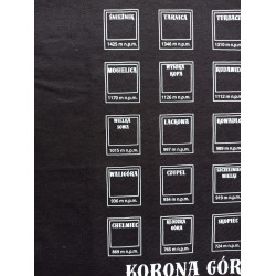 Koszulka męska Korona gór polskich z naprasowankami