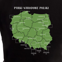 Koszulka męska Parki Narodowe Polski z naprasowankami
